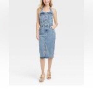 Universal Threads Denim Women's Halter Dress